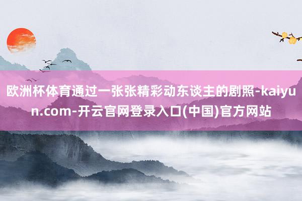 欧洲杯体育通过一张张精彩动东谈主的剧照-kaiyun.com-开云官网登录入口(中国)官方网站