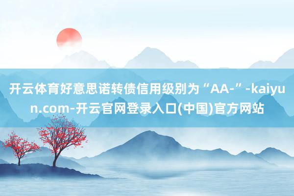 开云体育好意思诺转债信用级别为“AA-”-kaiyun.com-开云官网登录入口(中国)官方网站