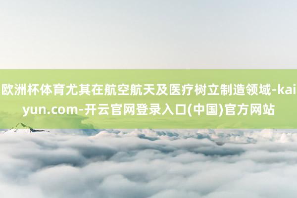 欧洲杯体育尤其在航空航天及医疗树立制造领域-kaiyun.com-开云官网登录入口(中国)官方网站