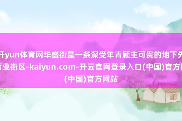 开yun体育网华盛街是一条深受年青顾主可贵的地下先锋营业街区-kaiyun.com-开云官网登录入口(中国)官方网站