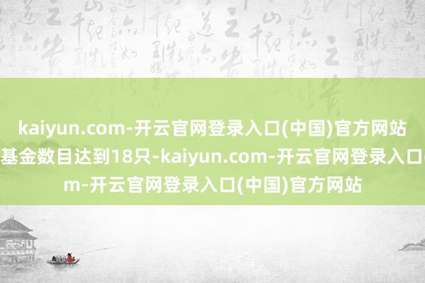 kaiyun.com-开云官网登录入口(中国)官方网站超百亿元的ETF基金数目达到18只-kaiyun.com-开云官网登录入口(中国)官方网站